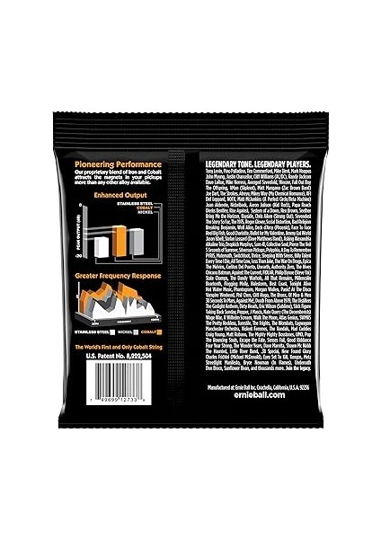 Ball Hybrid Slinky Kobalt Elektrik Bas Telleri, Ölçü 45-105 modelleri