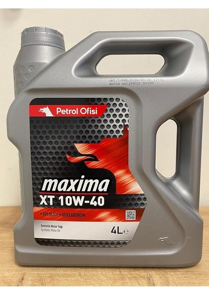 Ofisi Maxima Xt 10W-40 4litre Sentetik Motor Yağı (03/2025 Üretim)