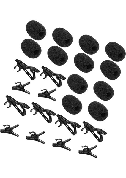 1 Set Yaka Mikrofonu Yedek Parçaları: 6 Adet Metal Klips 6 Adet Plastik Kablo Klipsi 12 Adet Mikrofon Kapağı Röportajlarda Videoda Güvenilir Kaydı Için