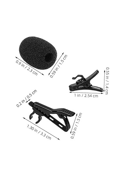 1 Set Yaka Mikrofonu Yedek Parçaları: 6 Adet Metal Klips 6 Adet Plastik Kablo Klipsi 12 Adet Mikrofon Kapağı Röportajlarda Videoda Güvenilir Kaydı Için fiyatları