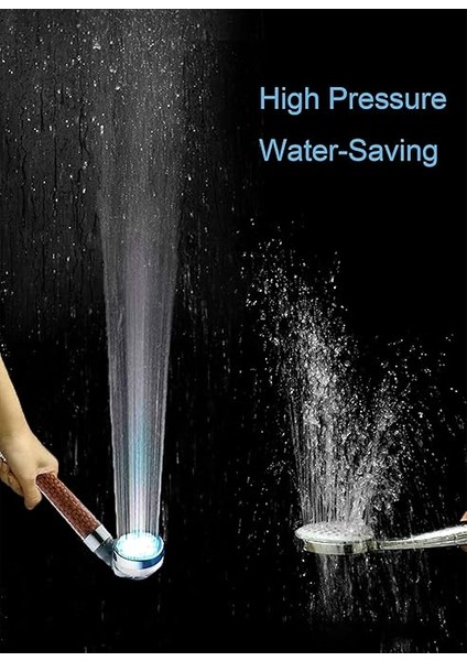 Duş Başlığı, Su Tasarruflu, Yüksek Basınçlı Güçlendirme, 7 Renk Değişimli LED Duş Başlığı, Iyon ve Taş Filtreli El Duşu, Spa Için Duş Başlığı fırsatları