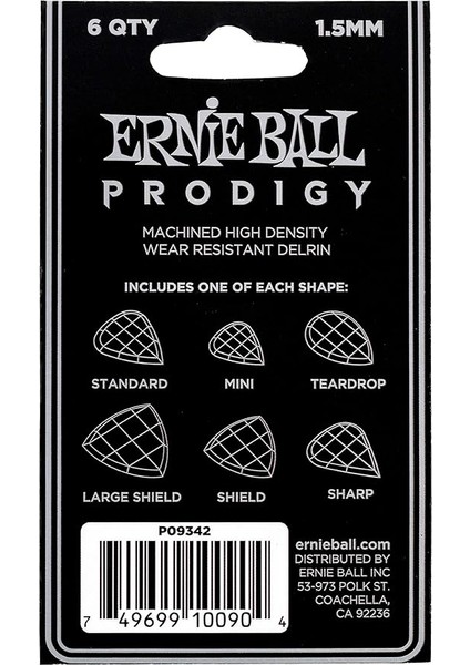 Ball 1.5mm Prodigy Multipack Seçtikleri, 6'lı Paket, Siyah fiyatları