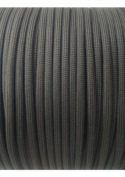 550 4mm 7 Çekirdek Outdoor Bileklik Çadır Kamp Ipi 10 Metre Siyah