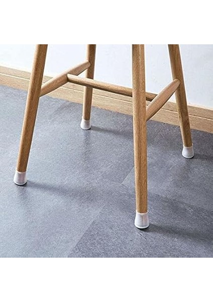 Masa Sandalye Ayak Koruyucu, Sandalye Çorabı, Sandalye Sürtünme Ses Önleyici Silikon, 12 Adet (Beyaz) fırsatları