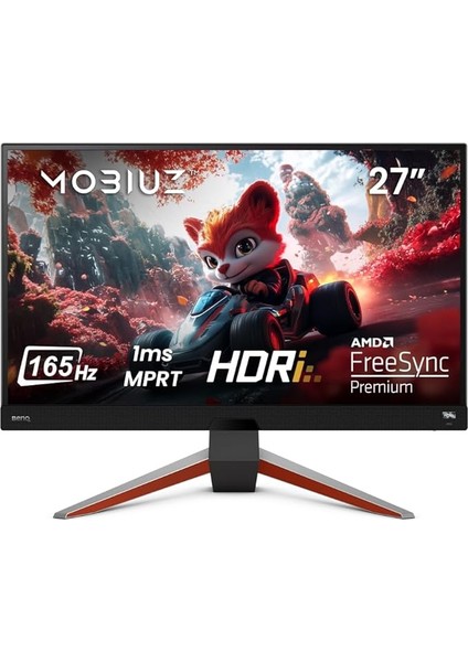 Mobiuz EX2710Q, 27" Inç, Ips, 2k, Qhd (2560X1440), 1ms Mprt, 165Hz, HDR10, Freesync Premium, Flicker-Free, Low Blue Light, Anti-Glare, Black Equalizer, Fps Modu, Dahili Hoparlör, Oyuncu Monitörü