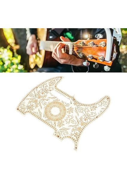 Kolay Kurulum Performans Aksesuarlarıyla Şık Telecaster Için Gitar Pickguard (GQ233 Beyaz Oymalı) modelleri