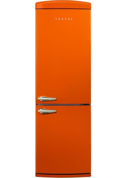 Retro NFK37011 Turuncu Buzdolabı