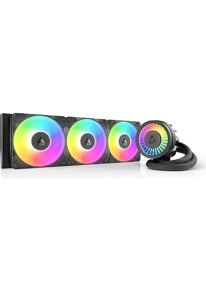 Liquid Freezer Iıı Pro 360 A-Rgb - Aıo Cpu Soğutucu, 3 x 120 mm Su Soğutma, 38 mm Radyatör, Pwm Pompa, Vrm Fan, Amd Am5/am4, Intel LGA1851/1700 Kontak Çerçevesi - Siyah