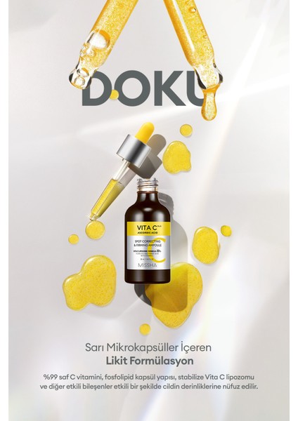 Leke Karşıtı Sıkı Görünüm Sunan C Vitamini Ampulü 30ml Vita C Plus Spot Correcting & Firming Ampoule