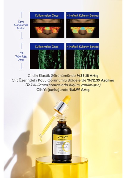 Leke Karşıtı Sıkı Görünüm Sunan C Vitamini Ampulü 30ml Vita C Plus Spot Correcting & Firming Ampoule