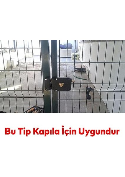 Kısa Barelli Trajlı Dış Kapı Kilit Anahtarlı Apartman Demir Kapı Otomatı 50 mm Manuel Sağa Açılır modelleri