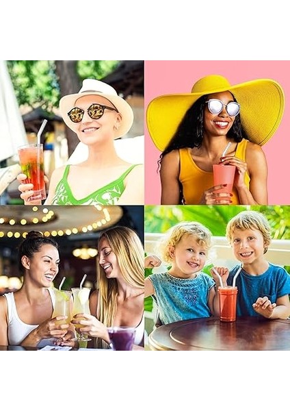 Parça Cam Pipet Seti – 12 Adet Cam Pipet + 1 Adet Temizleme Fırçası Yıkanabilir Sağlıklı ve Antibakteriyel Smoothie Kahve Meşrubat ve Her Türlü Içecek Için fırsatları