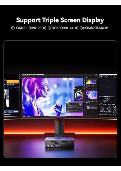 Ms-A1 Mini Workstation Mini Barebone Pc, Ddr5/4xm.2 Nvme Ssd, Dual 2.5g RJ45 Mini Pc,hdmı/dp/type-C,4xusb Ports,supports Amd Am5 Cpu,wifi 6e&amp;... fırsatları