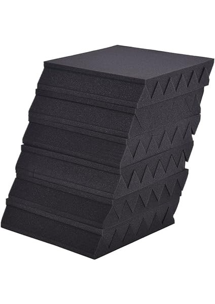 12'li Paket Stüdyo Akustik Köpükler Sünger Paneller Fayans Soğurma Ses Yalıtım Köpüğü Üçgen Alev Geciktirici Yüksek Yoğunluk 30 * 30CM / 12 * 12IN fiyatları