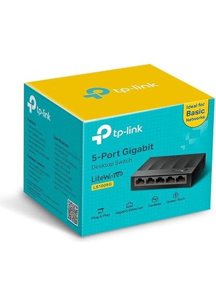 LS1005G Ethernet Çevirici 5 Port 10/100/1000 Mbps indirimleri