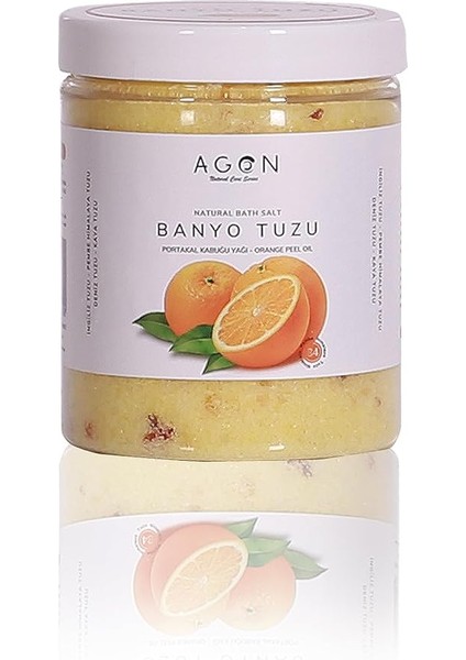 Portakal Yağlı Doğal Banyo Tuzu 300 gr - Ingiliz,himalaya,deniz ve Kaya Tuzu