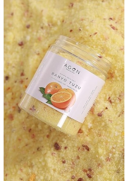 Portakal Yağlı Doğal Banyo Tuzu 300 gr - Ingiliz,himalaya,deniz ve Kaya Tuzu fırsatları
