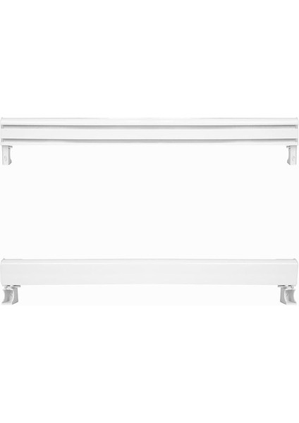 Dekoratif Perde Kornişi 2 Kanallı Alüminyum Dekoratif Ray Korniş Modern Rustik Korneş (300 Cm)