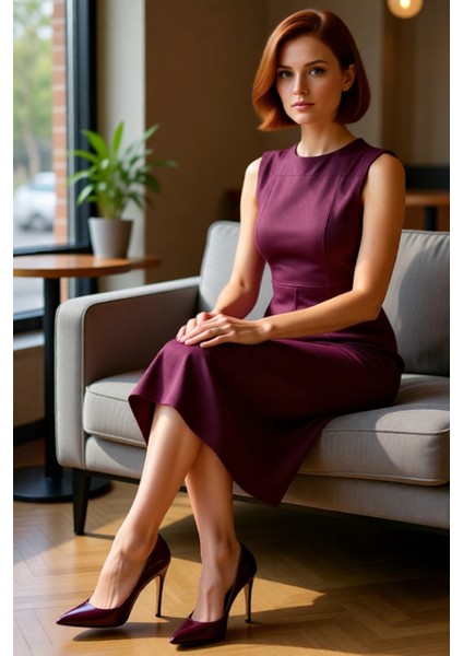 Kadınlara Özel Smart Bodycon Süet Dokuma Midi Elbise Kolsuz Şık Tasarımıyla Gündüzden Geceye. fiyatları