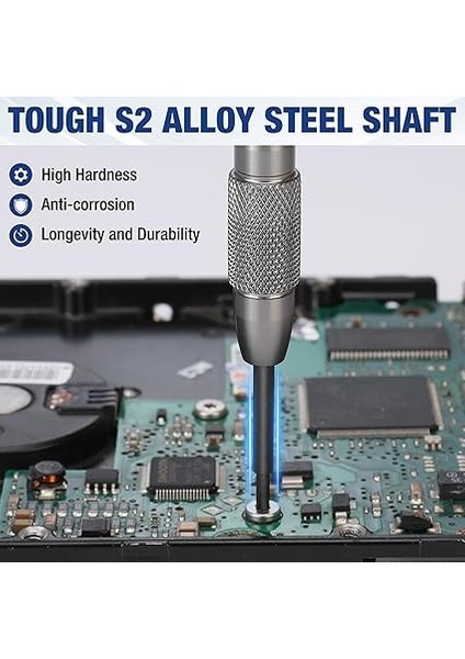 6 Parçalı Mini Hassas Tornavida Seti, Manyetik Uç ve Dayanıklı Alüminyum Alaşımlı Gövde – Askılı Saklama Kutusu Dahil, Gözlük ve Saat Tamiri Için Mükemmel, Kendin Yap Tutkunları Için Ideal indirimleri