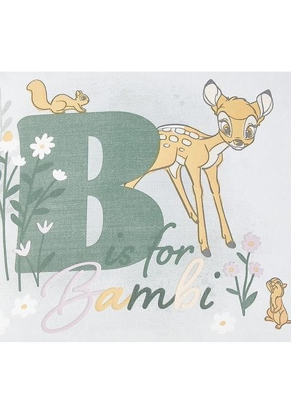 Disney Bambi Lisanslı Karakter BASKILI%100 Pamuk Kırlent, Çok Renkli, 40X40 cm modelleri