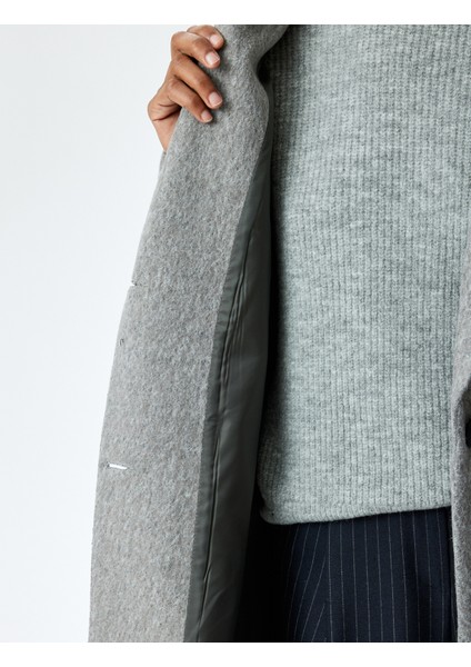 Cep Detaylı Kruvaze Yaka Uzun Kaban indirimleri