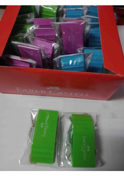 2li Yaprak Şekilli Yeşil Silgi