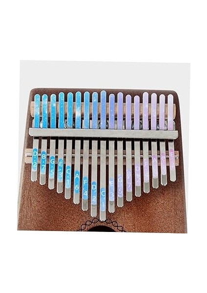 4set Kalimba Piyano Klavye Çıkartmaları Dekoratif Çıkartmalar Başparmak Piyano Güvenli Pvc Malzeme Öğrenme Yardımı 4 Adet * 4 fırsatları