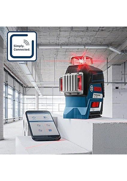 Professional Gll 3-80 C Çizgi Lazer (30M Çalışma Alanı [alıcı ile 120M], 1 x 12V 2.0AH Akü, Gal 12V-40 Şarj Cihazı, Ip 54 Toza Karşı Koruma Sistemi, Kırmızı Lazer, Bm 1 Tutucu, L-Boxx 136) modelleri