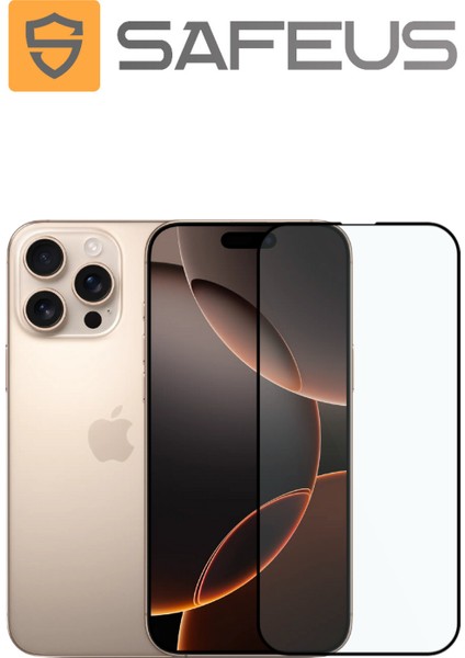 iPhone 16 Pro Tam Kaplayan Parmak İzi Bırakmayan Safir Ekran Koruyucu Cam