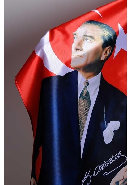 Bayrak Atatürk Baskılı Türk Bayrağı 70X105 cm Raşel Kumaş Dijital Baskı fiyatları