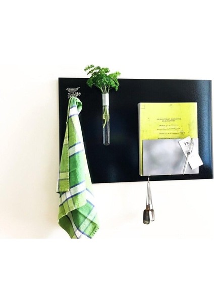 Magnet Magnet Panosu, Dekoratif Mıknatıslı Pano, Siyah, Metal Pano, 50X70 cm modelleri