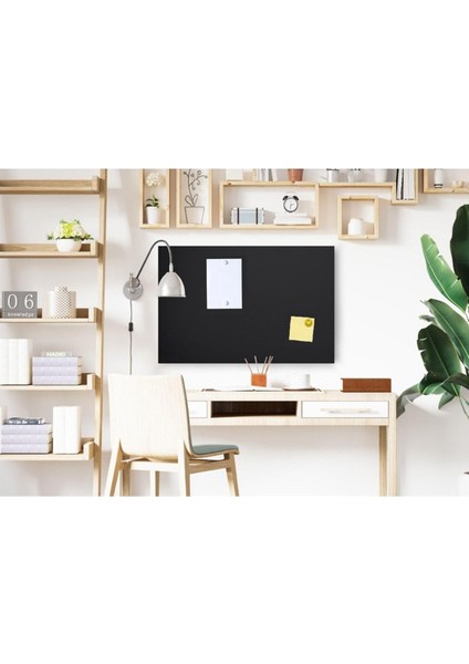 Magnet Magnet Panosu, Dekoratif Mıknatıslı Pano, Siyah, Metal Pano, 50X70 cm fırsatları