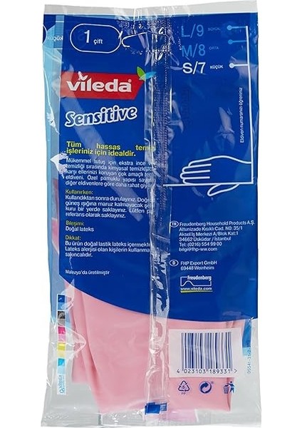 Candy Pink Sensitive Eldiven, %100 Doğal Lateks, S fiyatları