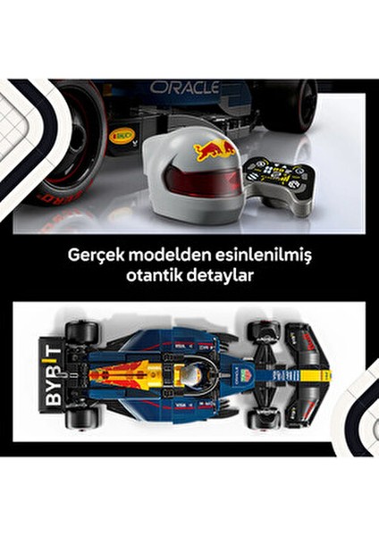 Speed Champions RB20 F1 Yarış Arabası 1:32 Ölçekli Plastik Model Eğlenceli Oyun Seti