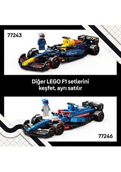 Speed Champions RB20 F1 Yarış Arabası 1:32 Ölçekli Plastik Model Eğlenceli Oyun Seti