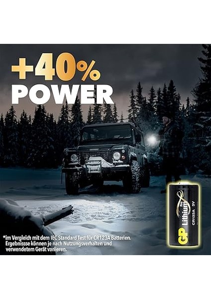Batteries GPCR123A DL123A/CR123A Boy Lityum Pil, 3 Volt, Tekli Kart modelleri