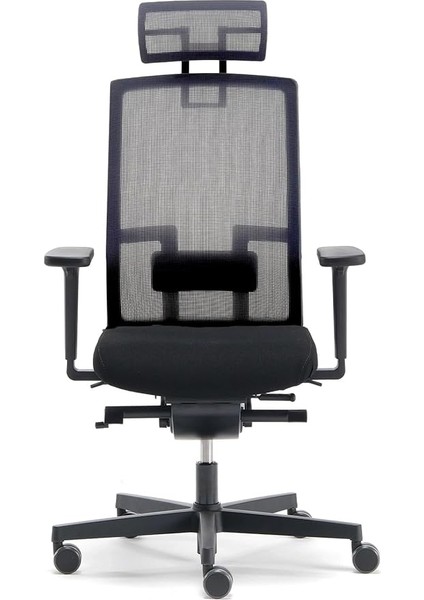 Me Too Fluid Motion Plus® Başlıklı Siyah Çalışma Koltuğu