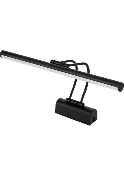 Siyah Kasa LED Flüt Resim Aplik | 6W | 3200K Gün Işığı | 35CM | Duvar Tipi Ayna/tablo Üstü Dekoratif Işık | IP20 Iç Mekan Kullanım