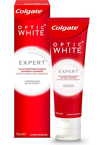 Optic White Expert White Beyazlatıcı Diş Macunu 75 ml