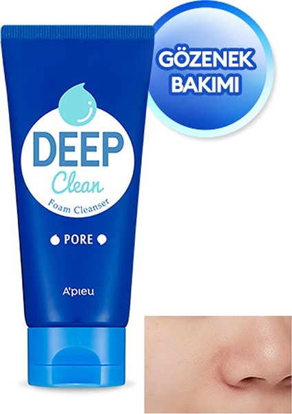 Gözenek Karşıtı, Arındırıcı Yüz Yıkama Köpüğü A'PIEU Deep Clean Foam Cleanser (Pore) indirimleri