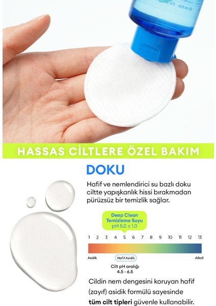 Makyajı ve Cildi Derinlemesine Arındıran Makyaj Temizleme Suyu A'PIEU Deep Clean Cleansing Water