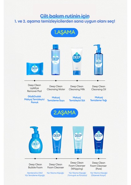 Makyajı ve Cildi Derinlemesine Arındıran Makyaj Temizleme Suyu A'PIEU Deep Clean Cleansing Water