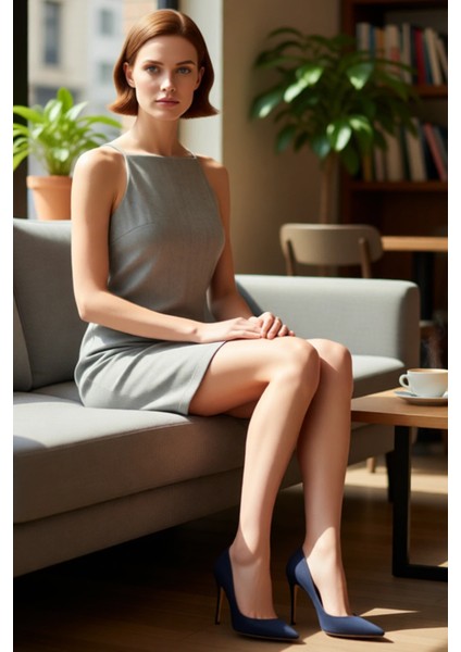 Kadın Gri Kazayağı Desenli Halter Yaka Shift Kalıp Kolsuz Mini Elbise Şık ve Modern Tasarım fiyatları