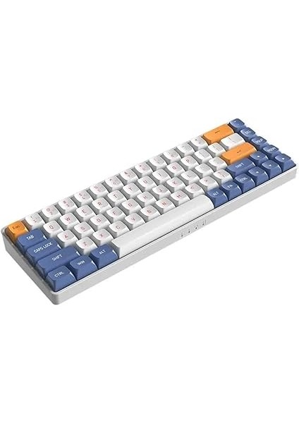 A68 Starry Blue Kablosuz Mekanik Gaming Klavye – Red Switch, 68 Tuş, Hot Swap, USB Type-C + 2.4g Wireless, 1200MAH Batarya, Pbt Tuş, Ingilizce Q fiyatları