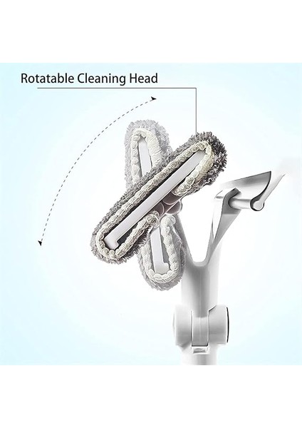 Döner Başlıklıteleskopik Camsil, Çekçek, Cam Silme Aparatı, Mop Gri (NKS131) modelleri