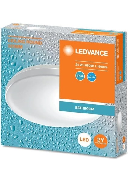 - Ledvance 24W LED Plafonyer 6500K Beyaz Işık Tavan Lambası Banyo Armatür