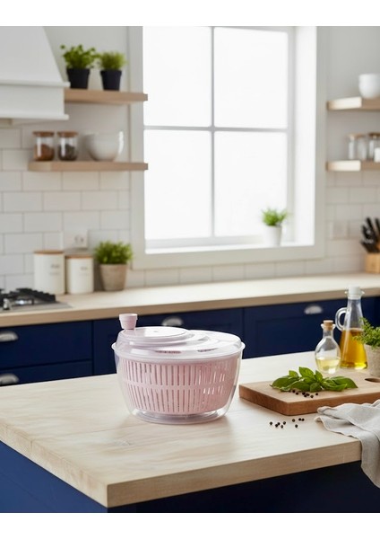 Salata ve Sebze Kurutucu Jumbo Boy 5 Litre – Bpa Free, Bulaşık Makinesine Uyumlu