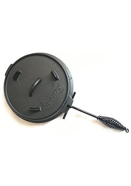 Döküm Tencere 10 Inch Dutch Oven Demir Döküm Kamp Tenceresi 25 cm indirimleri