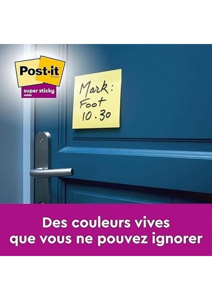 Super Sticky Notes Kanarya Sarısı, 6 Bloklu Paket, Blok Başına 90 Yaprak, 76 mm x 76 Mm, Renk: Sarı - Notlar, Yapılacaklar Listeleri ve Hatıralar Için Ekstra Güçlü Yapışkan Not Kağıdı modelleri